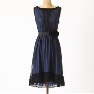 Moulinette Soeurs for Anthropologie blue tulle dress